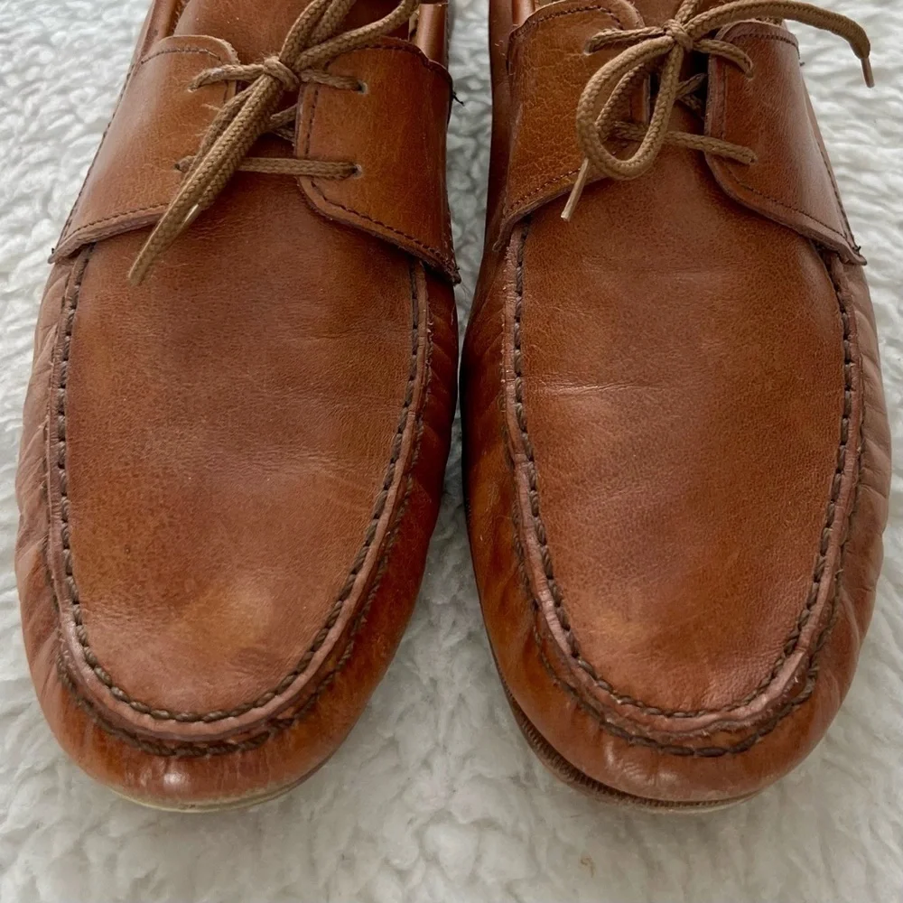 Florsheim Brown Vintage Leather Lace Up Men’s Shoes Size 10.5